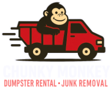 Chunky Monkey Dumpster LLC Main Logo on Light