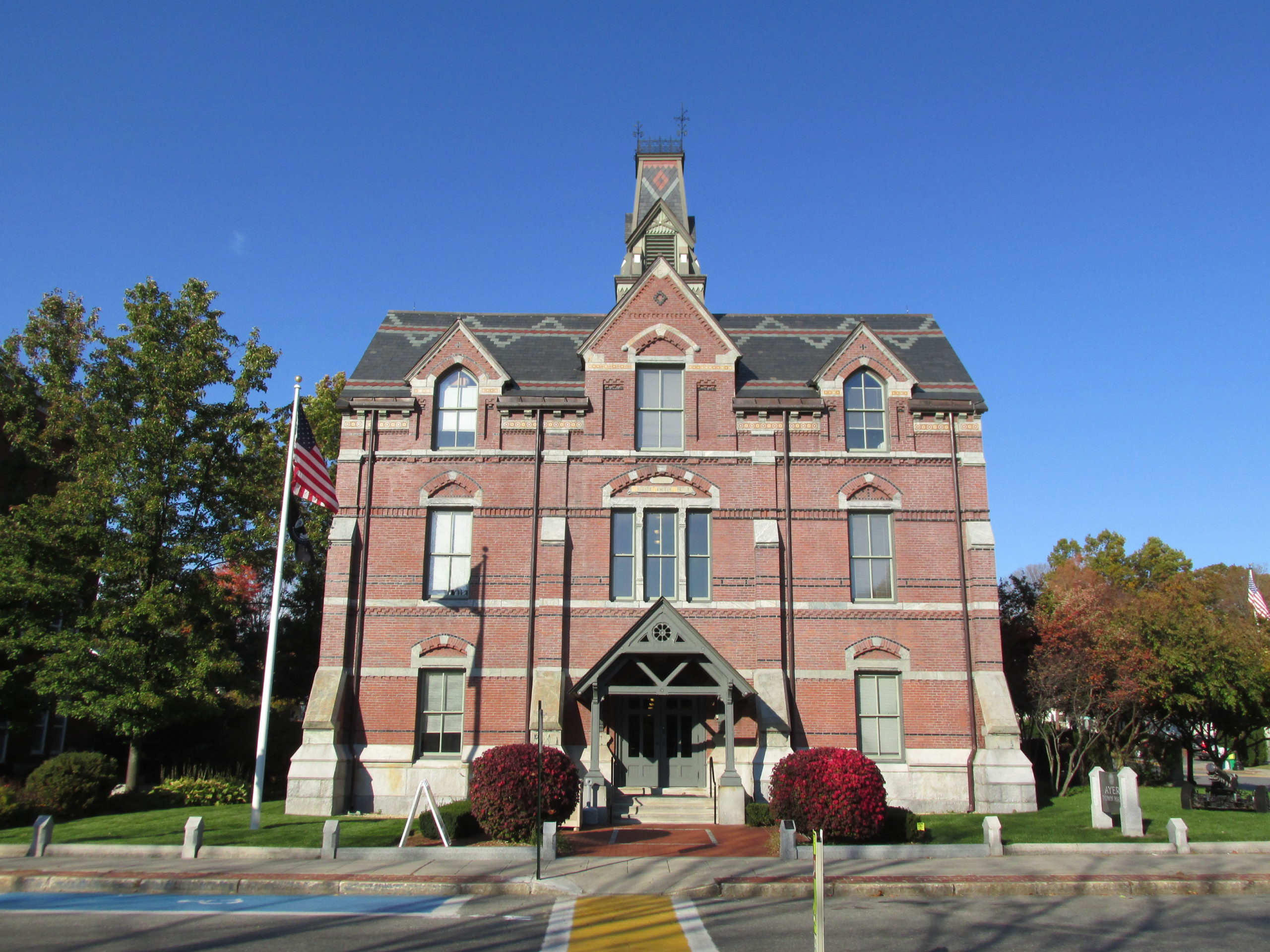Ayer Town Hall in Ayer, Massachusetts